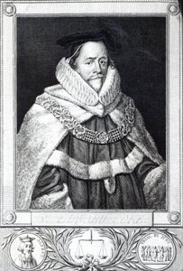 Sir Edward Coke, gravé par Thomas Trotter (1792) - Cornelius Janssen van Ceulen